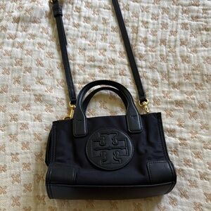 Tory Burch Black Mini Bag with Gold Hardware